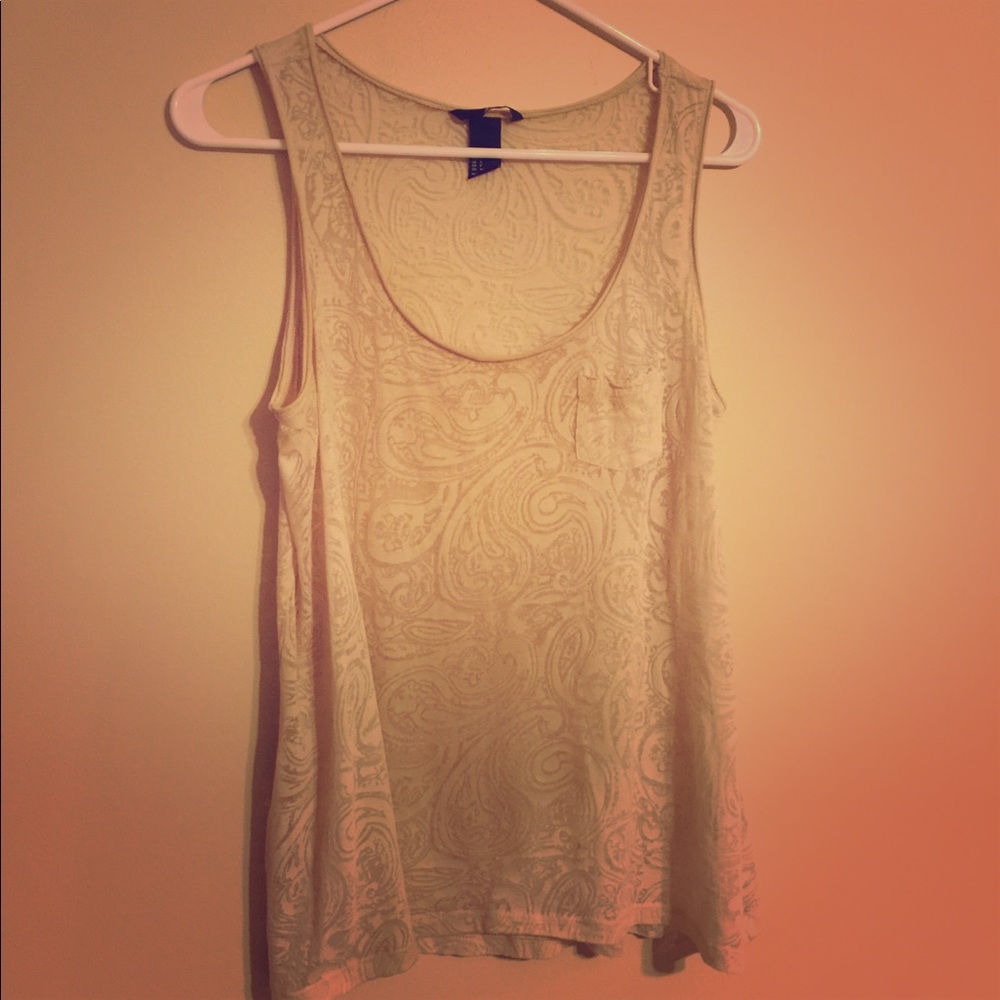 H&M See Through Tan Tank
